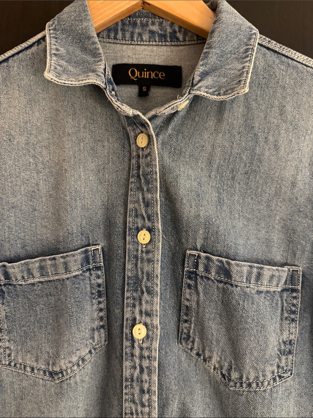 Quince denim button-down shirt - Picture 3 of 4